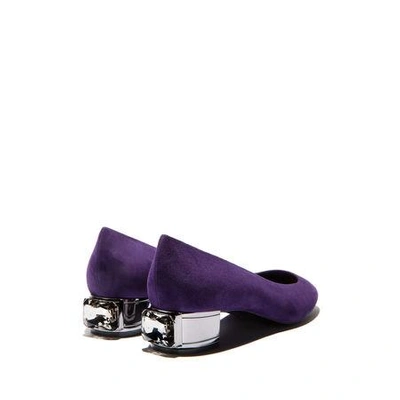 Shop Casadei Soraya In Eggplant