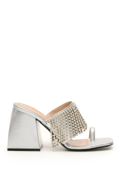 Shop Nodaleto Bulla Preston Mules In Silver Rain