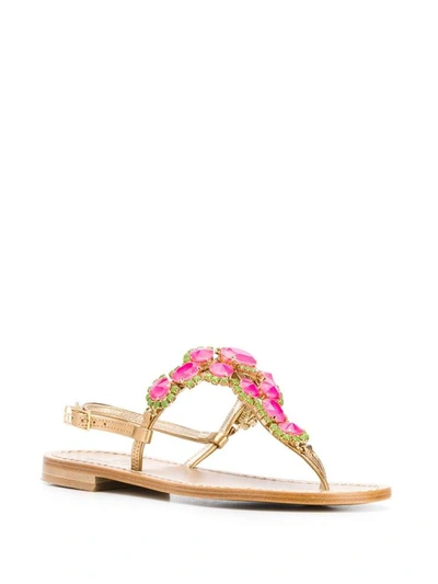 Shop Emanuela Caruso Sandals Fuchsia