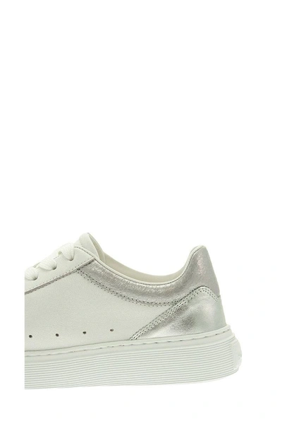 Shop Hogan H365 Sneakers In White/silver