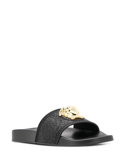 Shop Versace Sandals Black