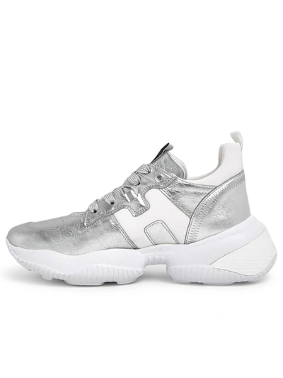 Shop Hogan Sneakers Interaction Argento In Silver