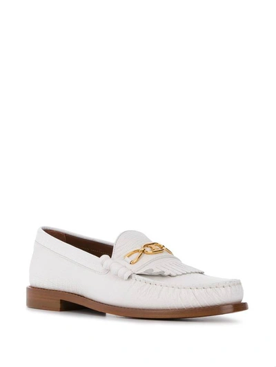 Shop Celine Céline Flat Shoes In Bianco