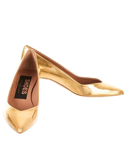 Shop Golden Goose Gold Valerie Pumps