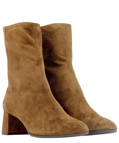 Shop Aquazzura "saint Honoré" Bootie In Brown