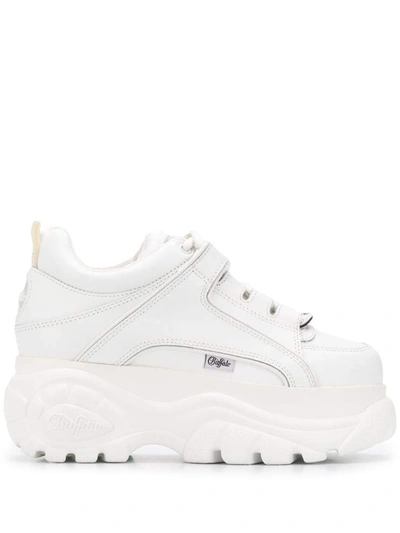 Shop Buffalo Sneakers In Bianco