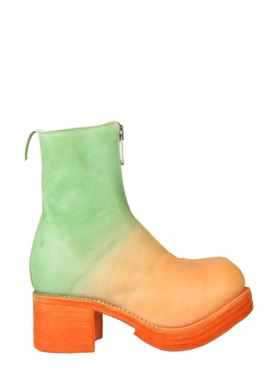 Shop Guidi Boots With Zip In Multicolour