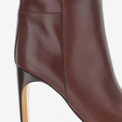 Shop Jil Sander Boots In Dark Red