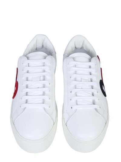 Shop Dsquared2 Sneakers With Logo Patch In White