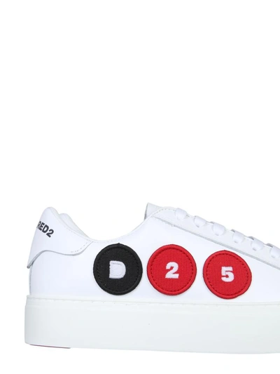 Shop Dsquared2 Sneakers With Logo Patch In White