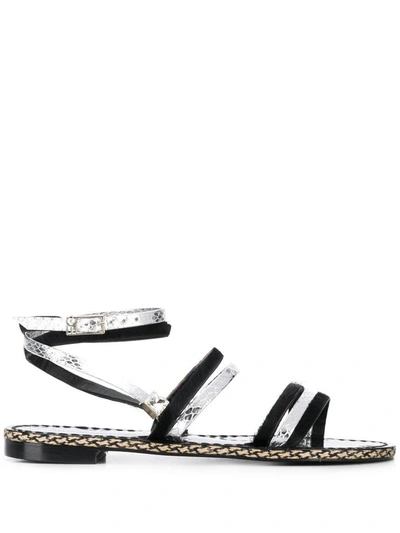 Shop Emanuela Caruso Sandals Black