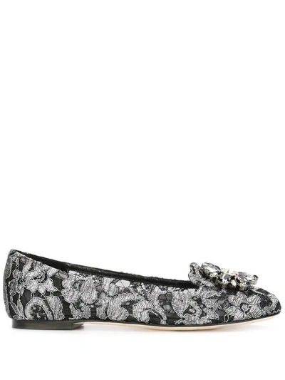 Shop Dolce & Gabbana Dolce&gabbana Cruise Flat Shoes Black