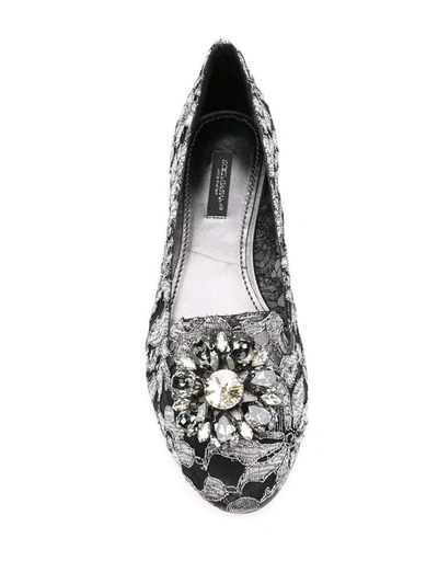 Shop Dolce & Gabbana Dolce&gabbana Cruise Flat Shoes Black