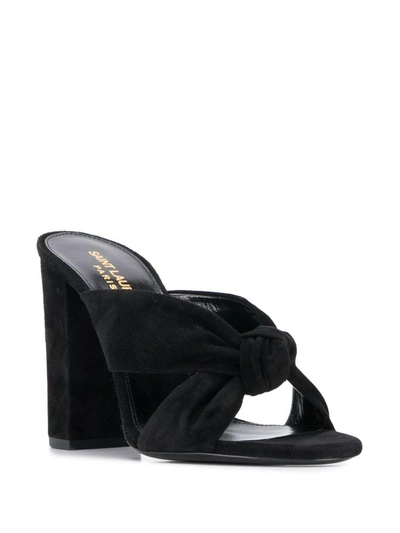 Shop Saint Laurent Sandals Black