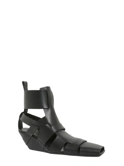 Shop Rick Owens "lazarus" Sandals In Black