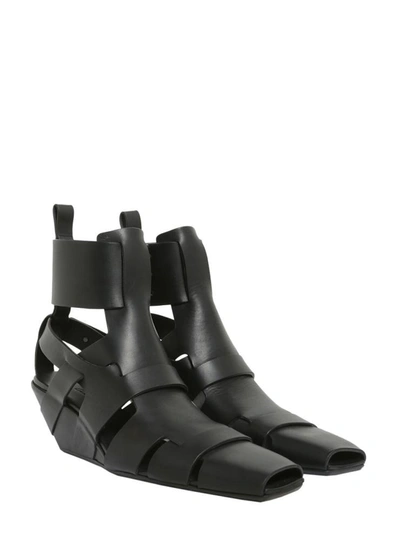 Shop Rick Owens "lazarus" Sandals In Black