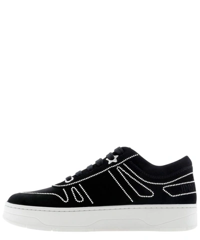Shop Jimmy Choo "hawaii" Sneakers In Black  