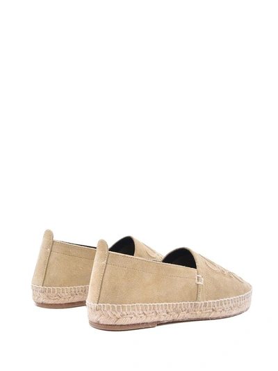 Shop Loewe Anagram Espadrille In Beige