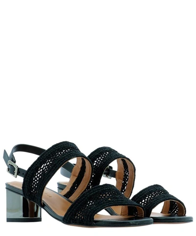 Shop Robert Clergerie "leana" Sandals In Black  