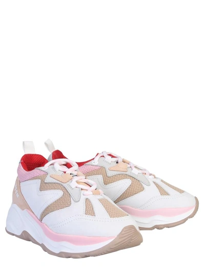 Shop Msgm Attack Sneaker In Nude