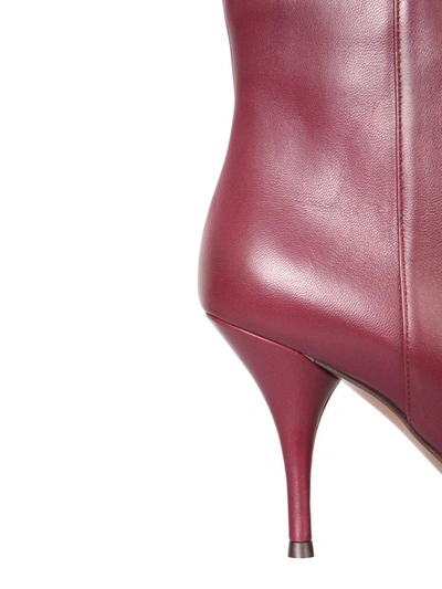 Shop L'autre Chose Tubular Boots In Bordeaux