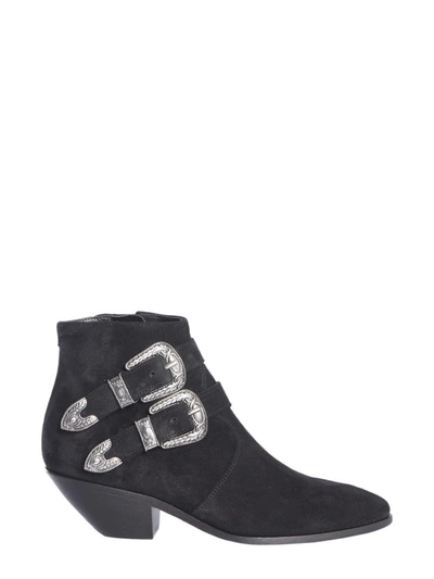Shop Saint Laurent Texano Boots In Black