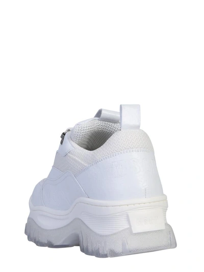 Shop Msgm Tractor Sneaker In White
