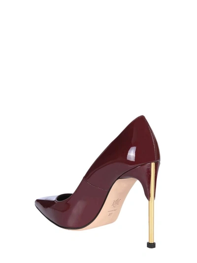 Shop Alexander Mcqueen Pump With Metal Heel In Bordeaux