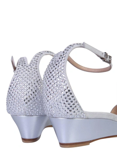 Giuseppe Zanotti 20mm Kanda Embellished Ankle-strap Sandals In Grey