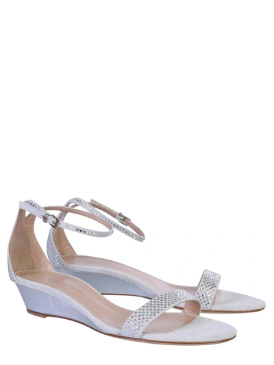 Giuseppe Zanotti 20mm Kanda Embellished Ankle-strap Sandals In Grey