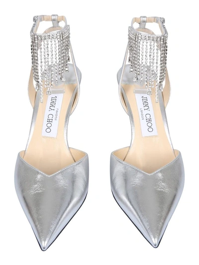 Shop Jimmy Choo "birtie" Pumps In Silver