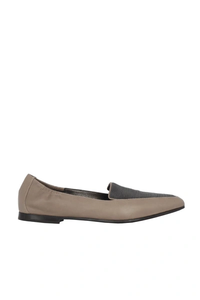 Shop Brunello Cucinelli Flat Shoes Beige