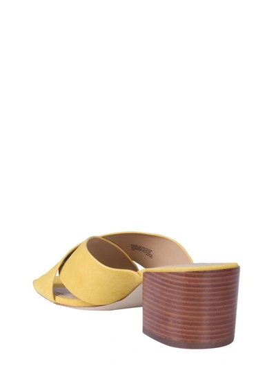 Shop Michael Michael Kors Lou Lou Mule In Yellow