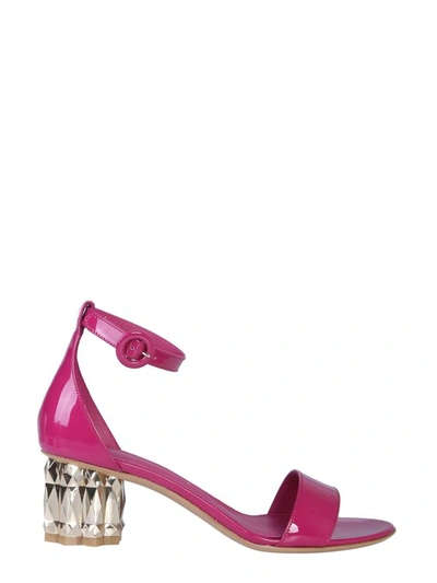 Shop Ferragamo Azalea Sandal In Fuchsia