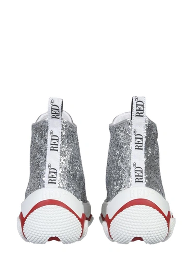 Shop Red Valentino Glam Run Sneakers In Silver