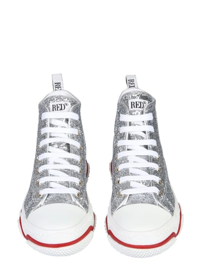 Shop Red Valentino Glam Run Sneakers In Silver