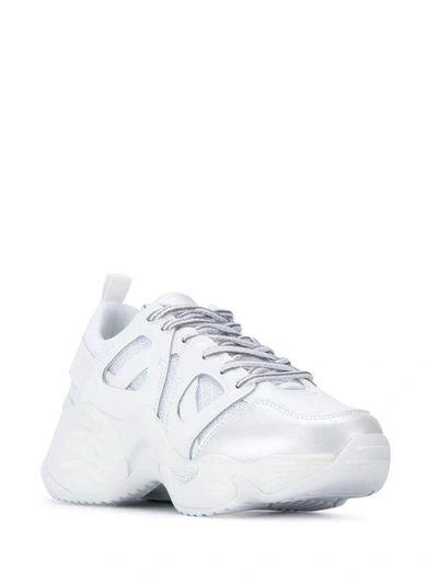 Shop Emporio Armani Sneakers In Bianco