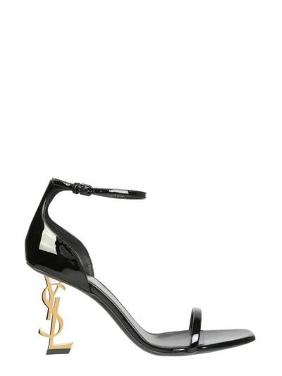 Shop Saint Laurent Opyum Sandal In Black