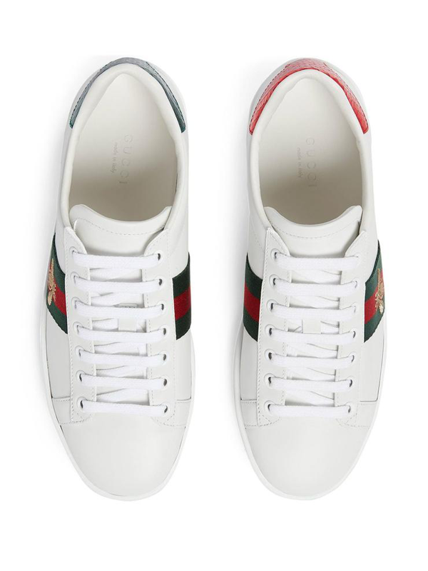 gucci ace bee white