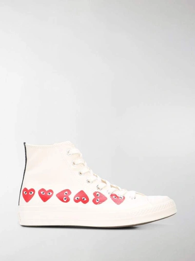 Shop Comme Des Garçons Comme Des Garcons Sneakers White