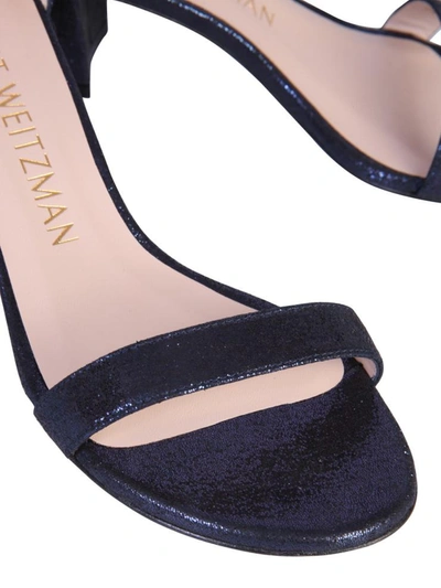 Shop Stuart Weitzman Simple Sandal In Blue