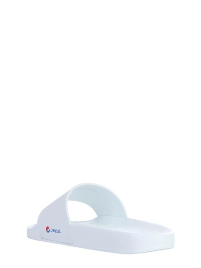Shop Dsquared2 Slide Sandal With Pepsi Logo In White
