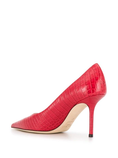 Shop Jimmy Choo With Heel In Rosso