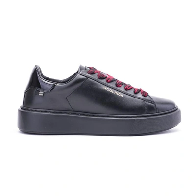 Shop Woolrich Sneakers In Nero