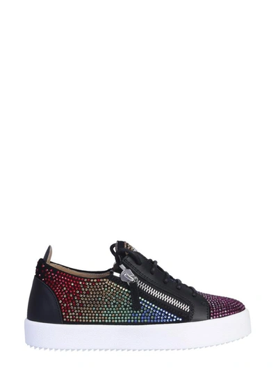 Shop Giuseppe Zanotti Doris Color Sneaker In Black