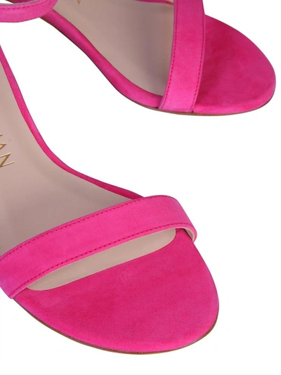 Shop Stuart Weitzman Simple Sandal In Pink