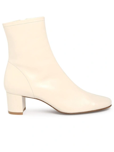 Shop By Far Ivory Sofia Ankle Boots In White