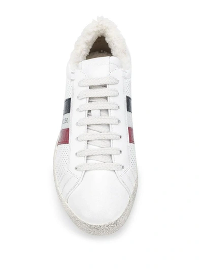Shop Moncler Sneakers White