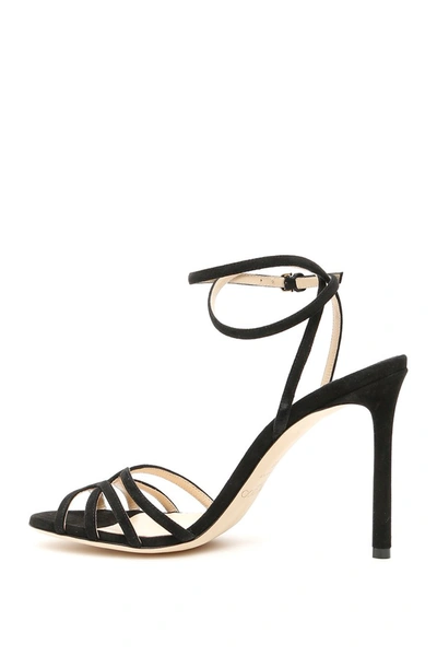 Shop Jimmy Choo Mimi Sandals 100 In Black