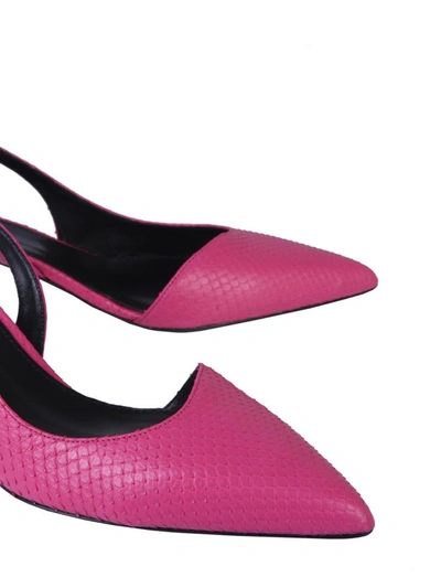 Shop Lanvin Décolleté Pumps With Back Strap In Fuchsia